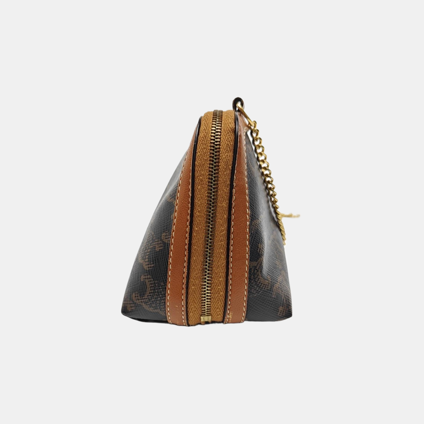 TRIOMPHE CANVAS Mini Coated Canvas Brown