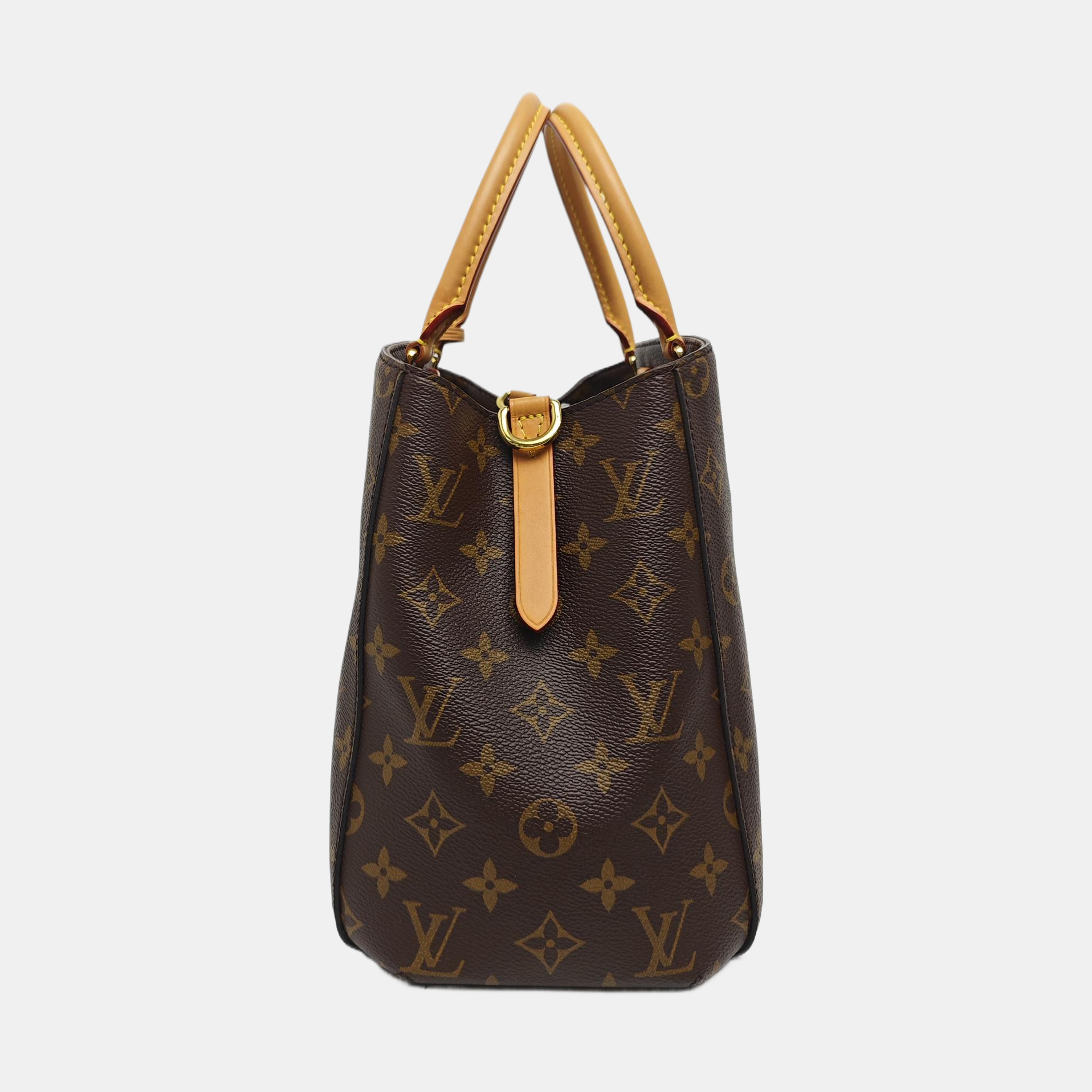 MONTAIGNE Monogram Coated Canvas Brown