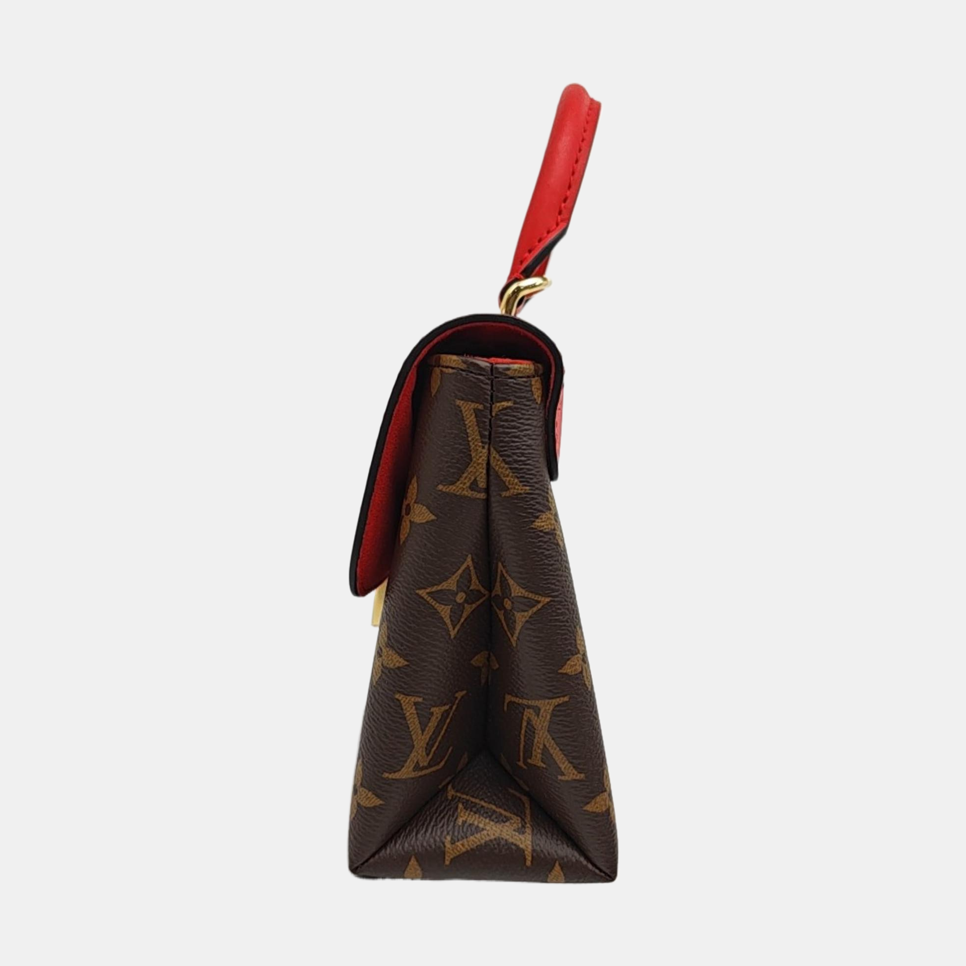 LOCKY BB Monogram Coated Canvas Red