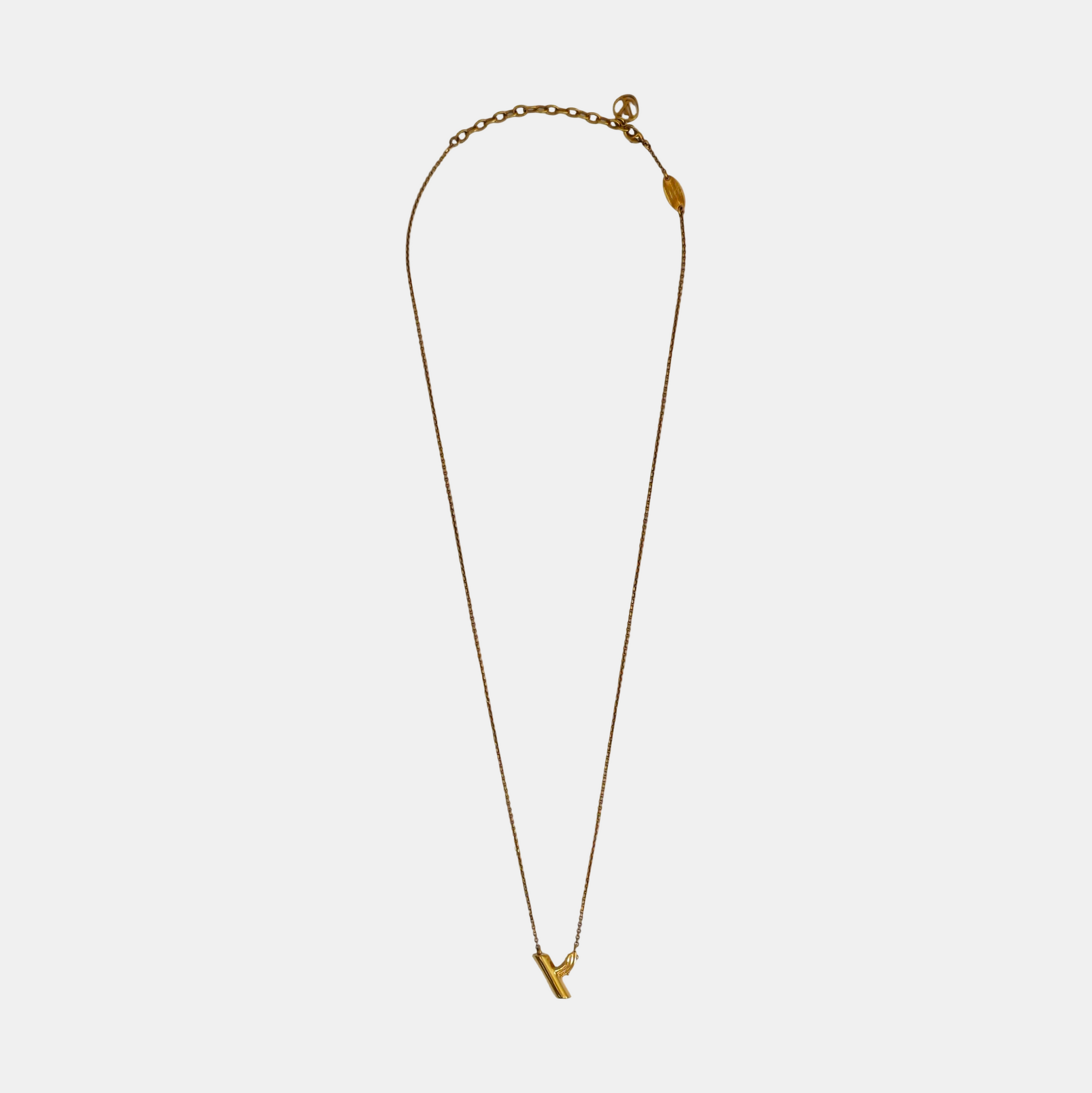 LV &amp; ME Brass Gold Necklace