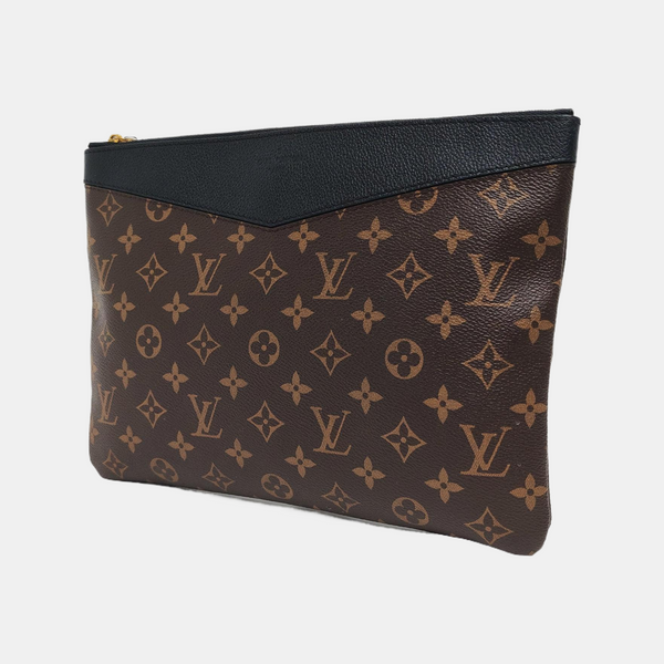 DAILY Monogram Coated Canvas Brown