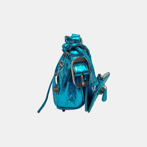 Le Cagole Small Lambskin Blue