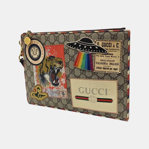 Courrier Monogram Coated Canvas Beige