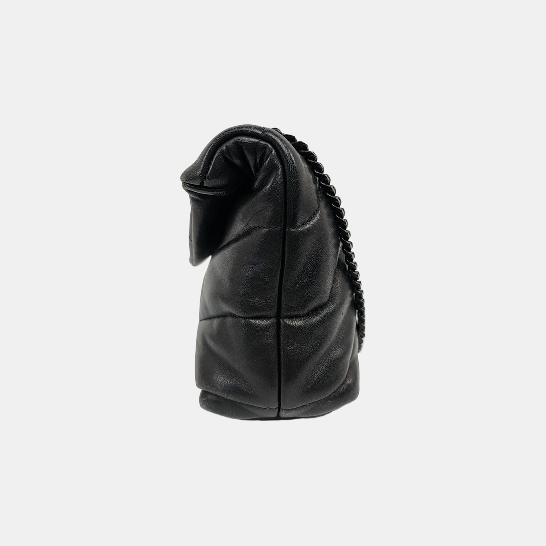PUFFER Mini Quilted Lambskin Black