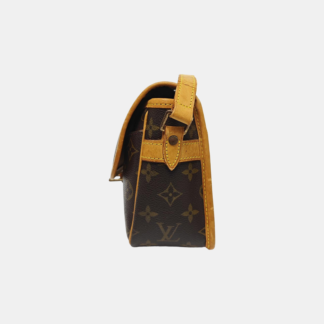 SOLOGNE PM Monogram Coated Canvas Brown