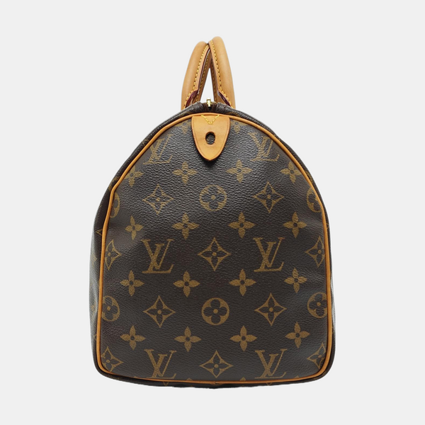 SPEEDY 30 Monogram Coated Canvas Brown