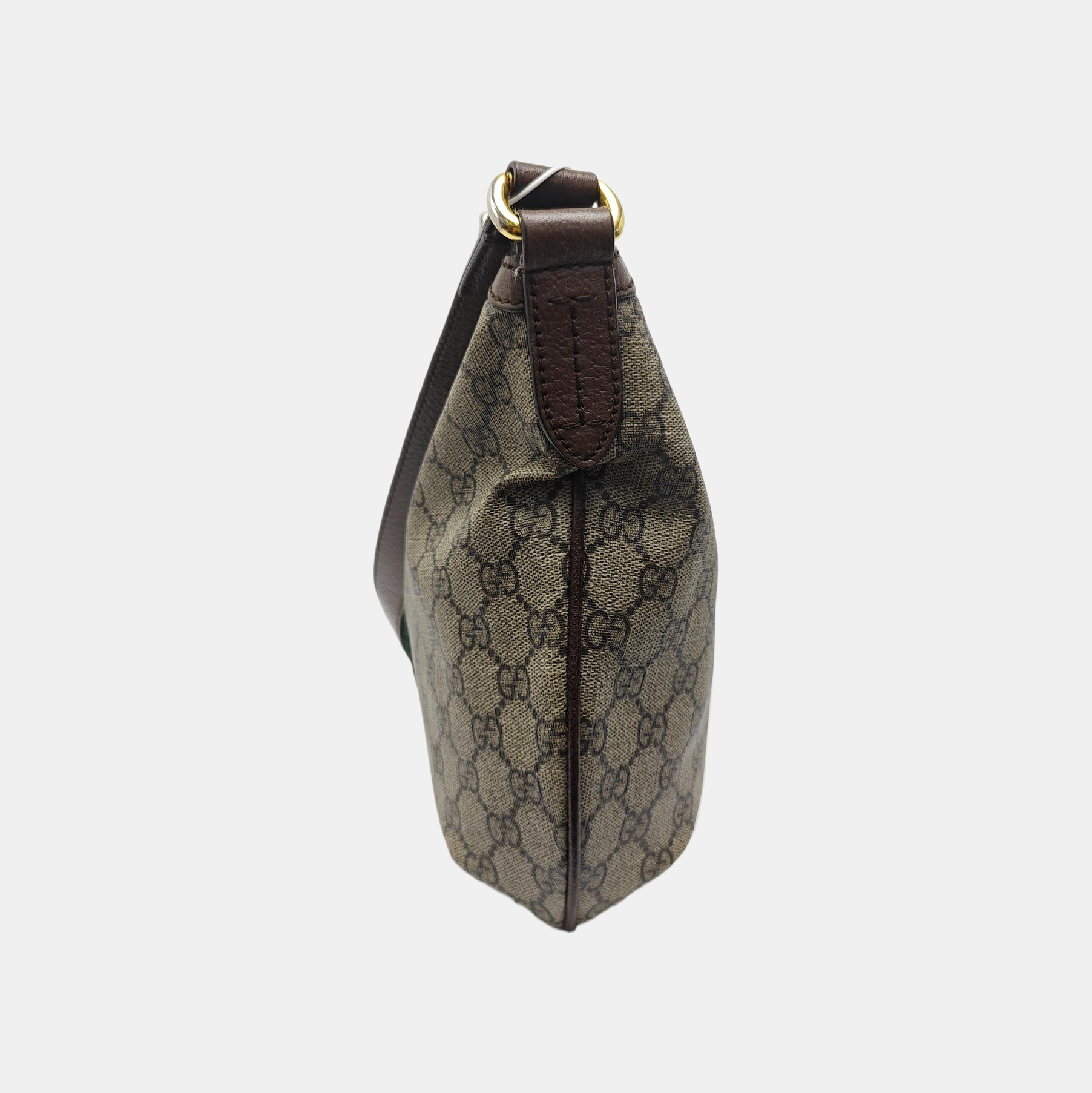 Ophidia Small Monogram Coated Canvas Beige