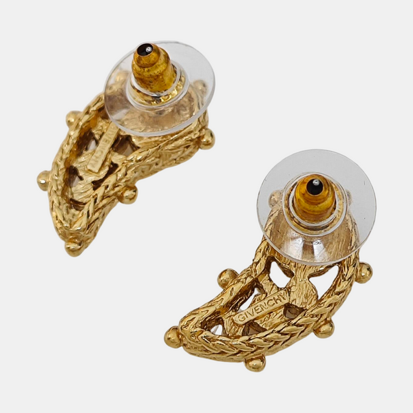 Metal Gold Stud Earrings