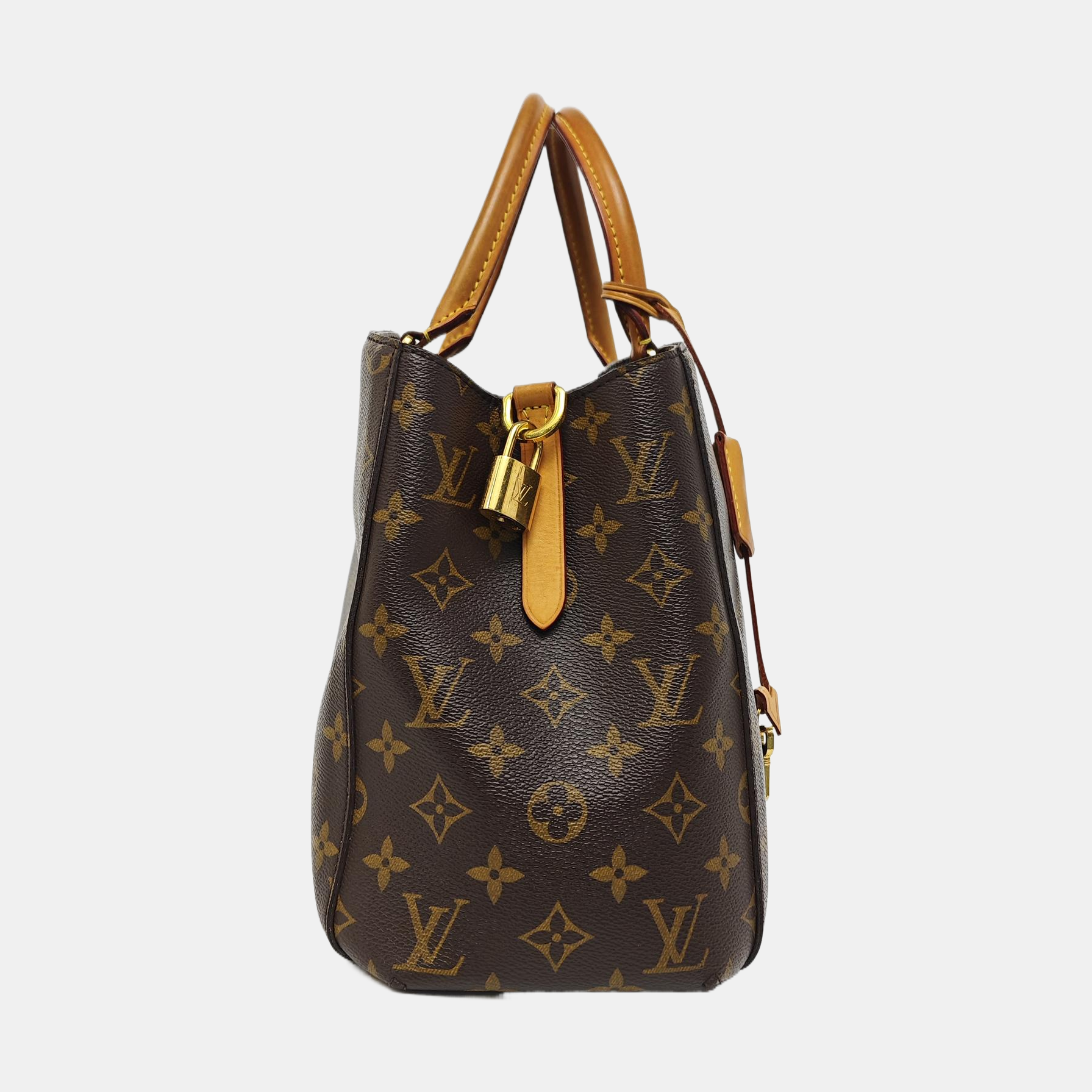MONTAIGNE Monogram Coated Canvas Brown