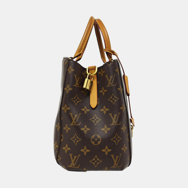 MONTAIGNE Monogram Coated Canvas Brown