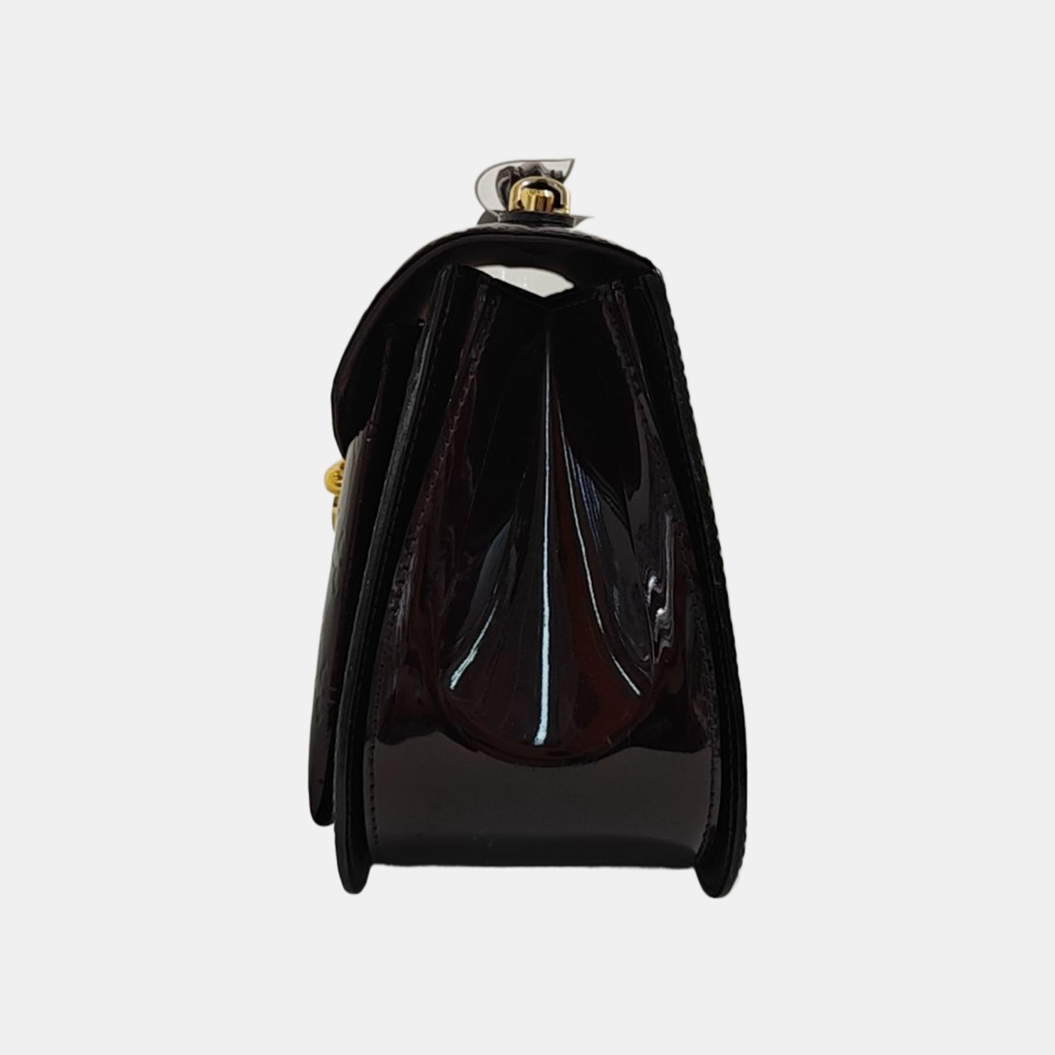Monogram Patent Leather Shoulder Bag Red