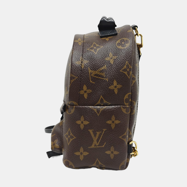 PALM SPRINGS Mini Monogram Coated Canvas Brown