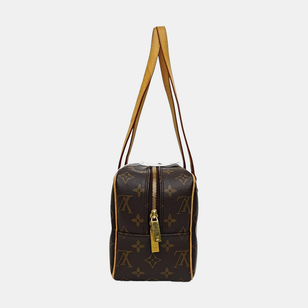 CITE MM Monogram Coated Canvas Brown