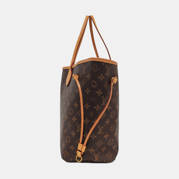 NEVERFULL MM Monogram Coated Canvas Brown