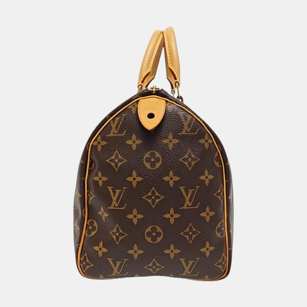SPEEDY 30 Monogram Coated Canvas Brown
