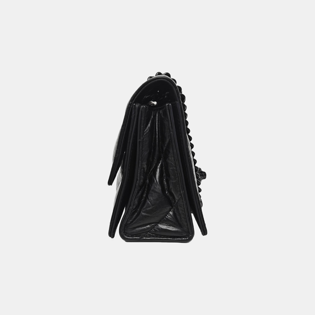 Crush Small Quilted Calfskin Black