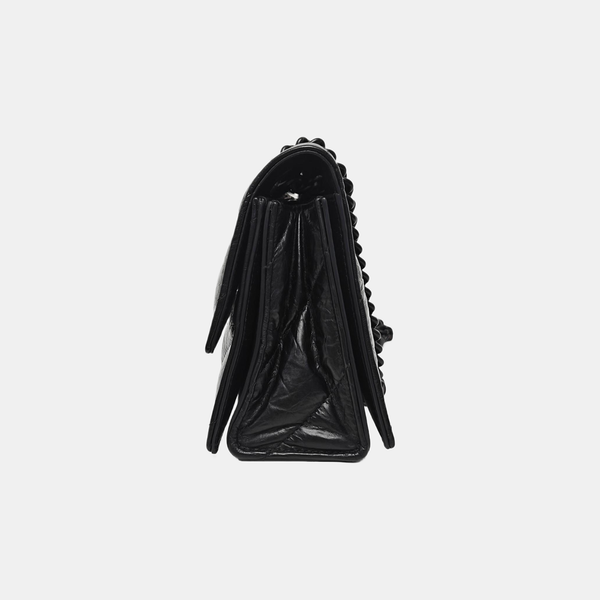 Crush Small Quilted Calfskin Black