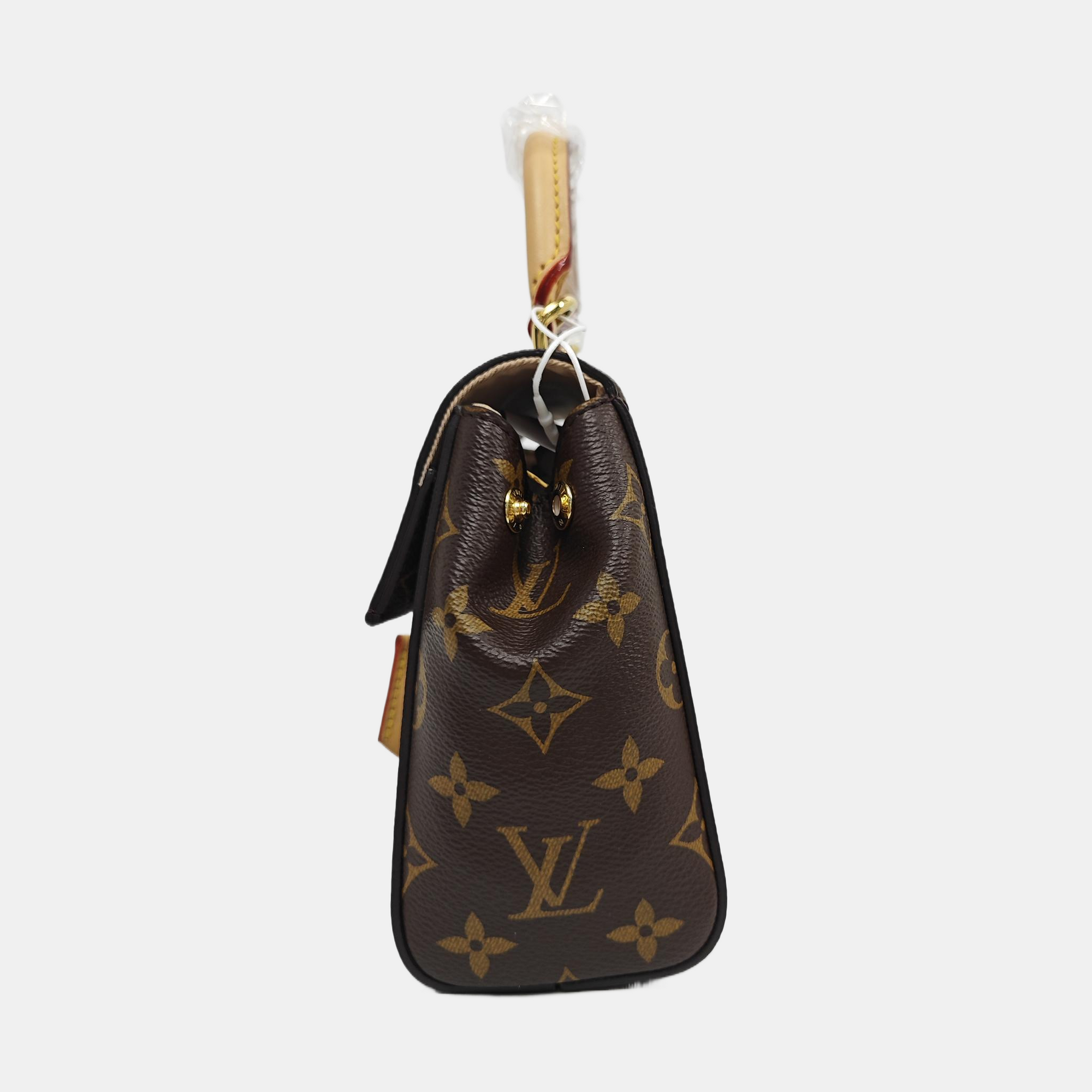 CLUNY PM Monogram Coated Canvas Brown