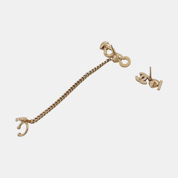 Metal Gold Stud Earrings