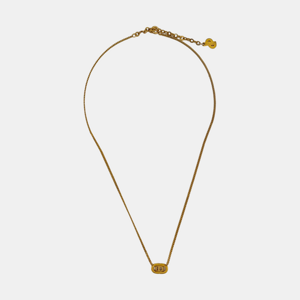 Petit CD Metal Gold Necklace