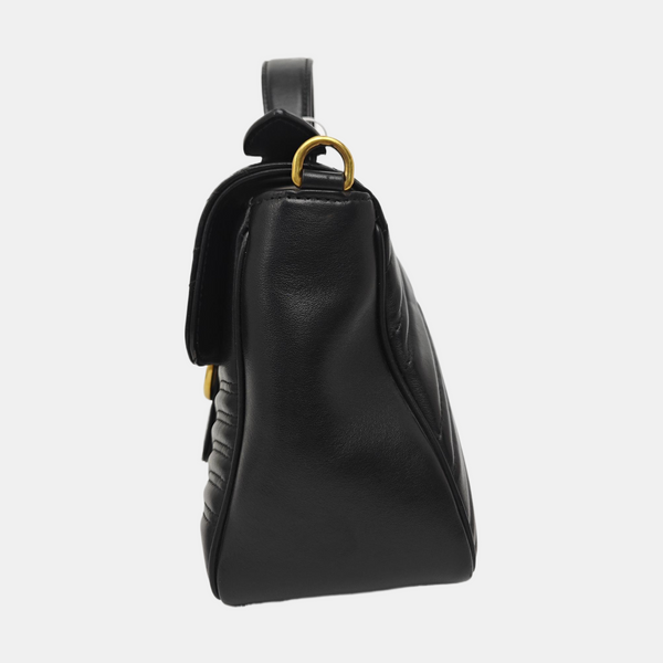 GG Marmont Medium Quilted Calfskin Black