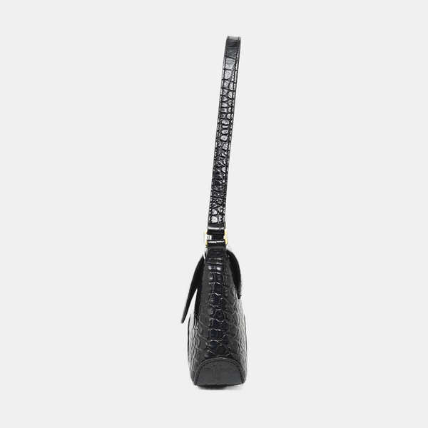 Calfskin Shoulder Bag Black