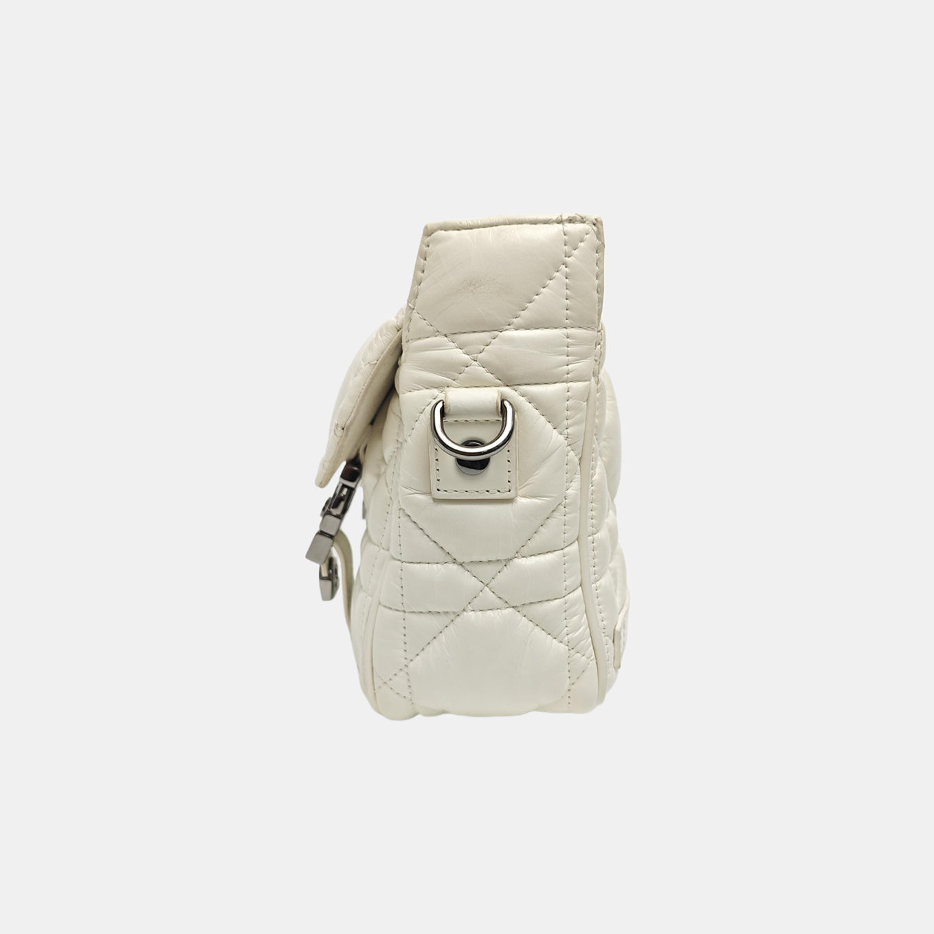 Diorcamp Small Cannage Calfskin White