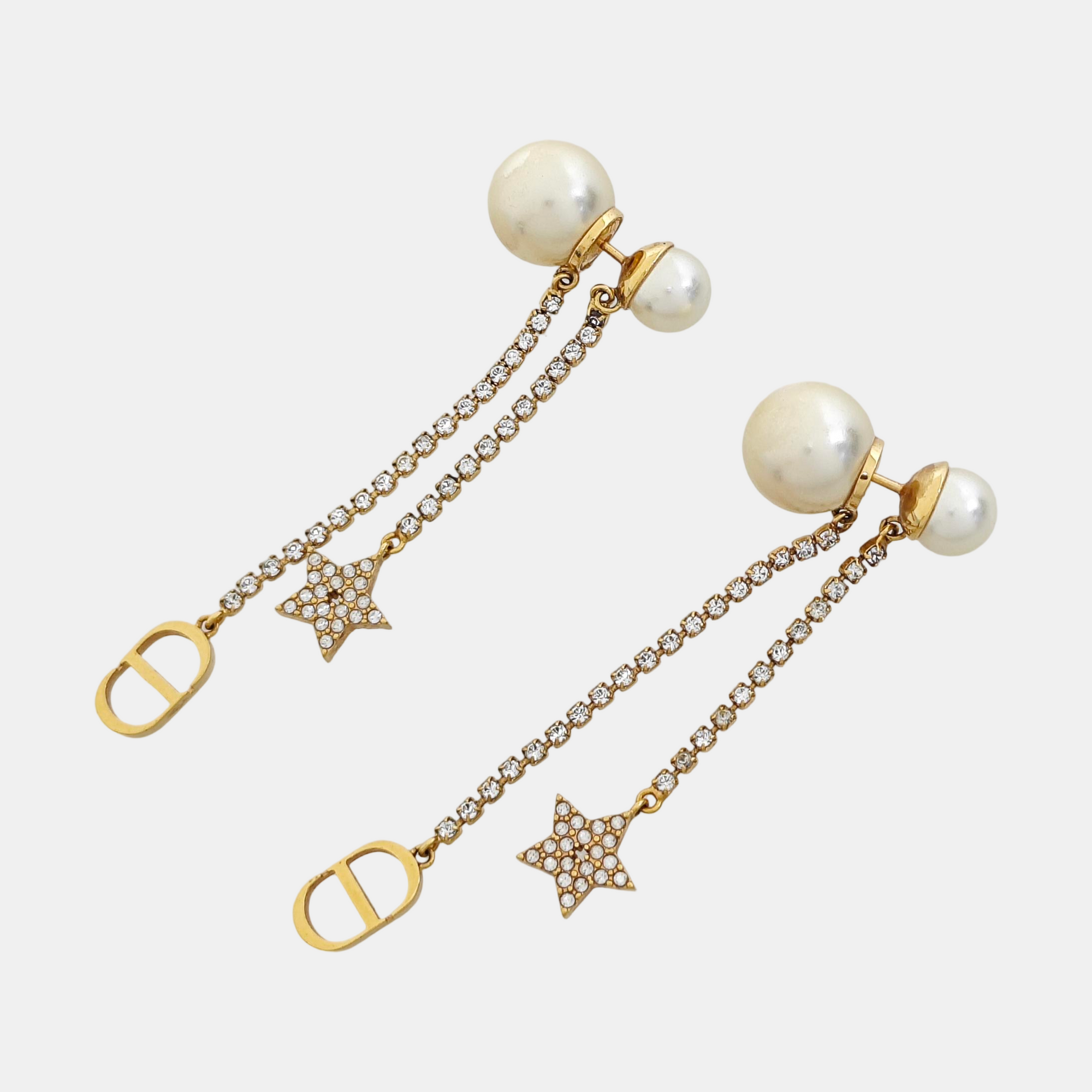 Dior Tribales Metal White Earrings