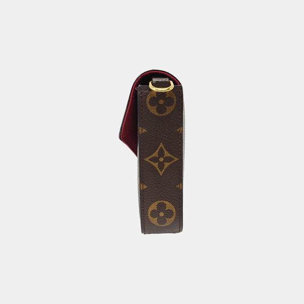 FÉLICIE Monogram Coated Canvas Brown