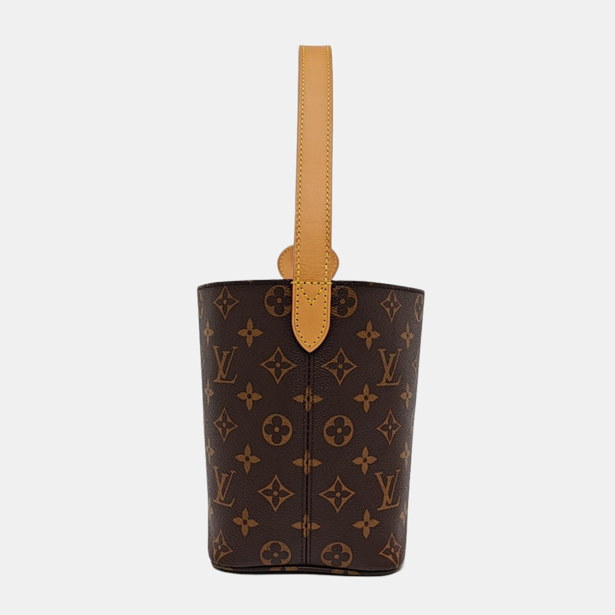ALL IN BB Monogram Coated Canvas Brown