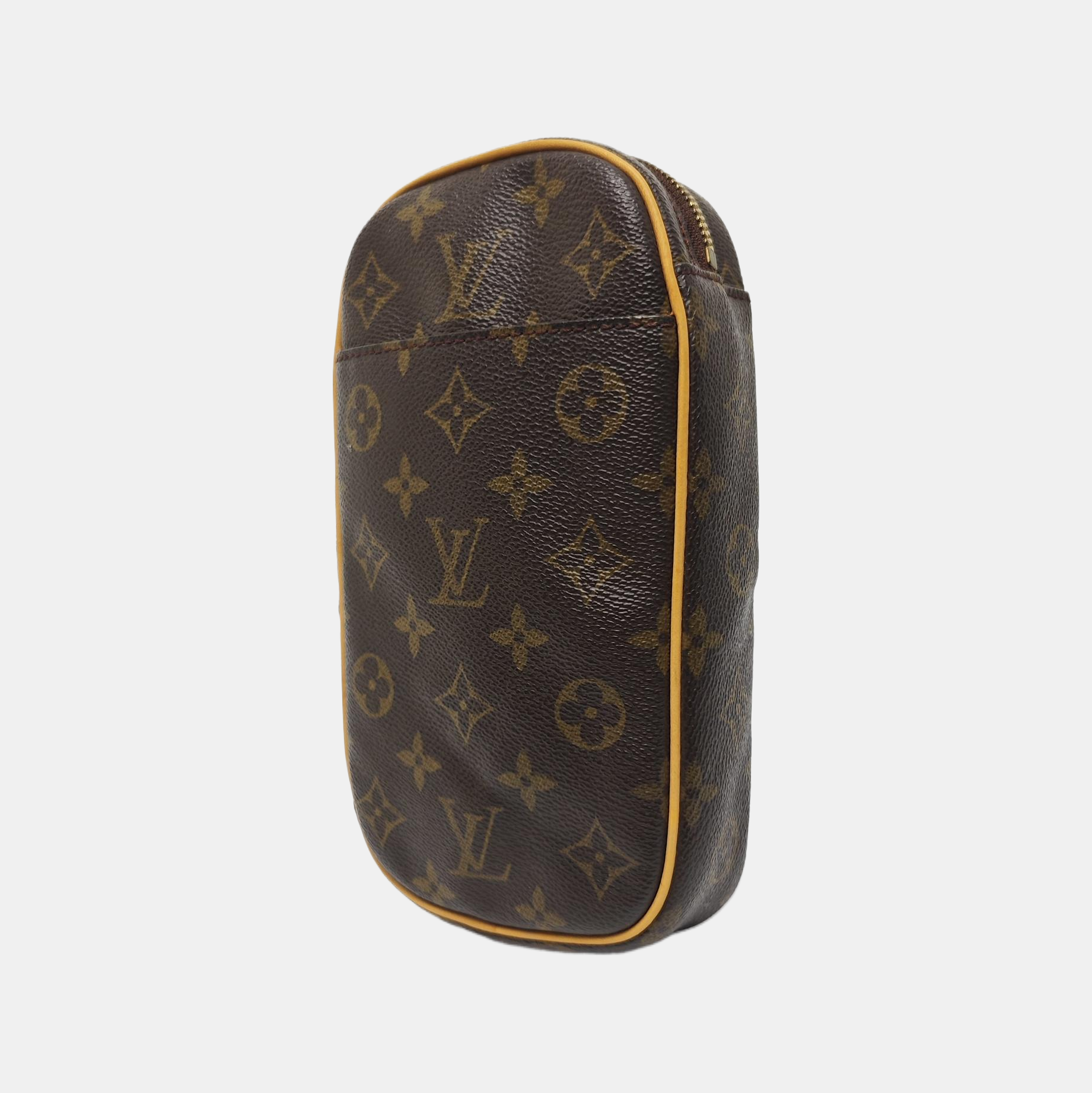 GANGE Monogram Coated Canvas Brown