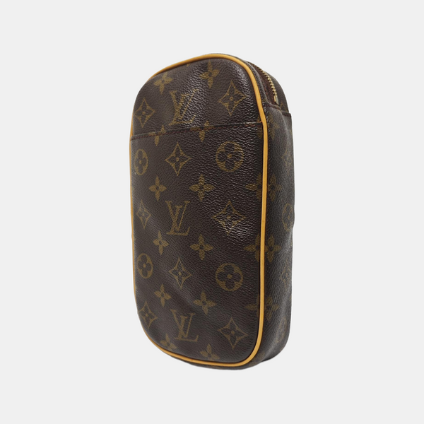 GANGE Monogram Coated Canvas Brown