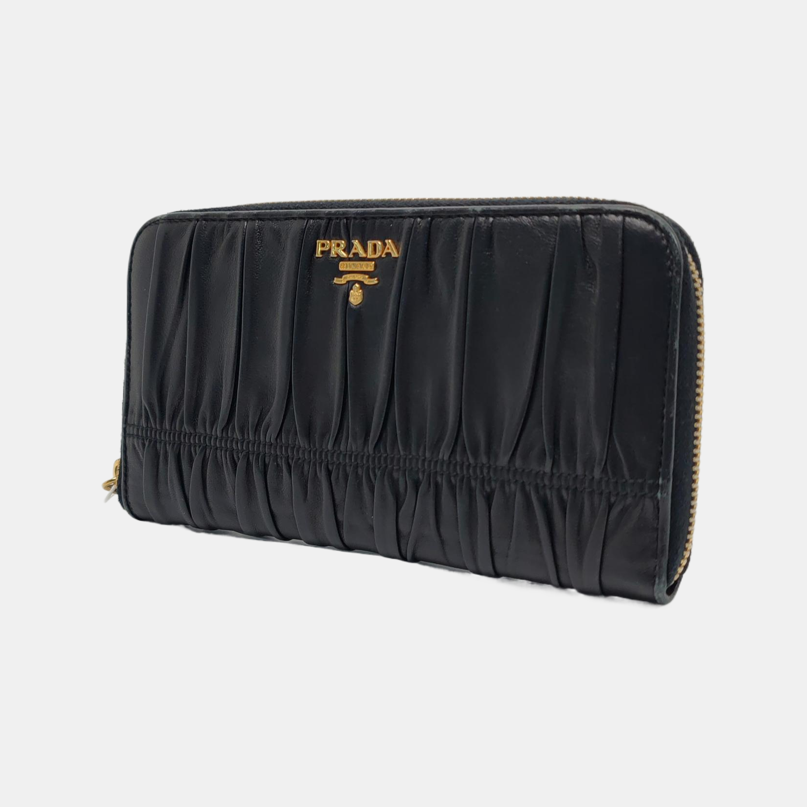 Fold Wallet Lambskin Black Wallet
