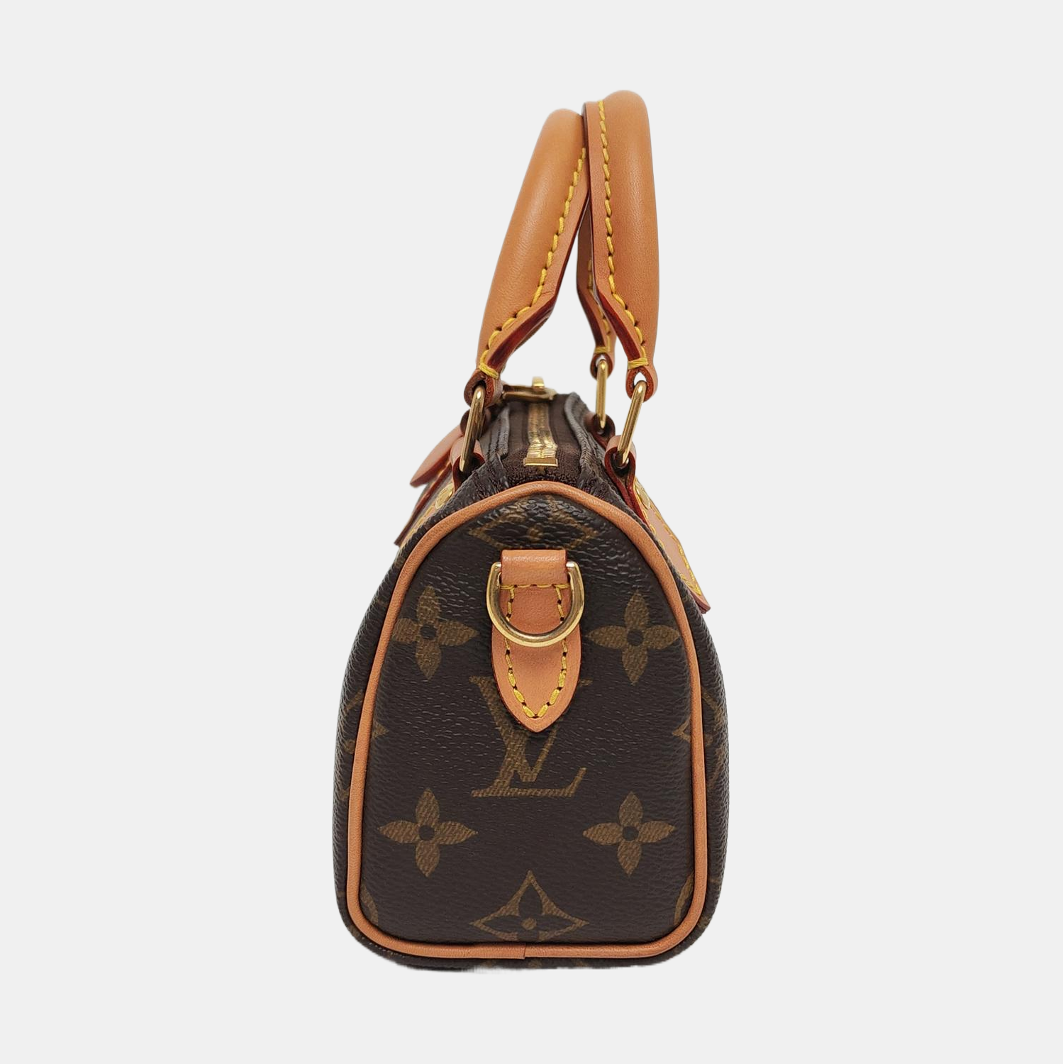 SPEEDY Nano Monogram Coated Canvas Brown