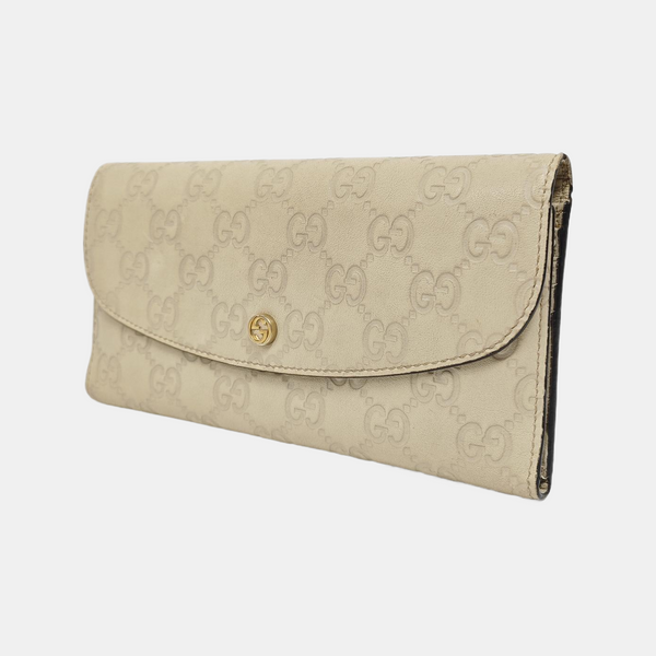 Monogram Calfskin Wallet Beige