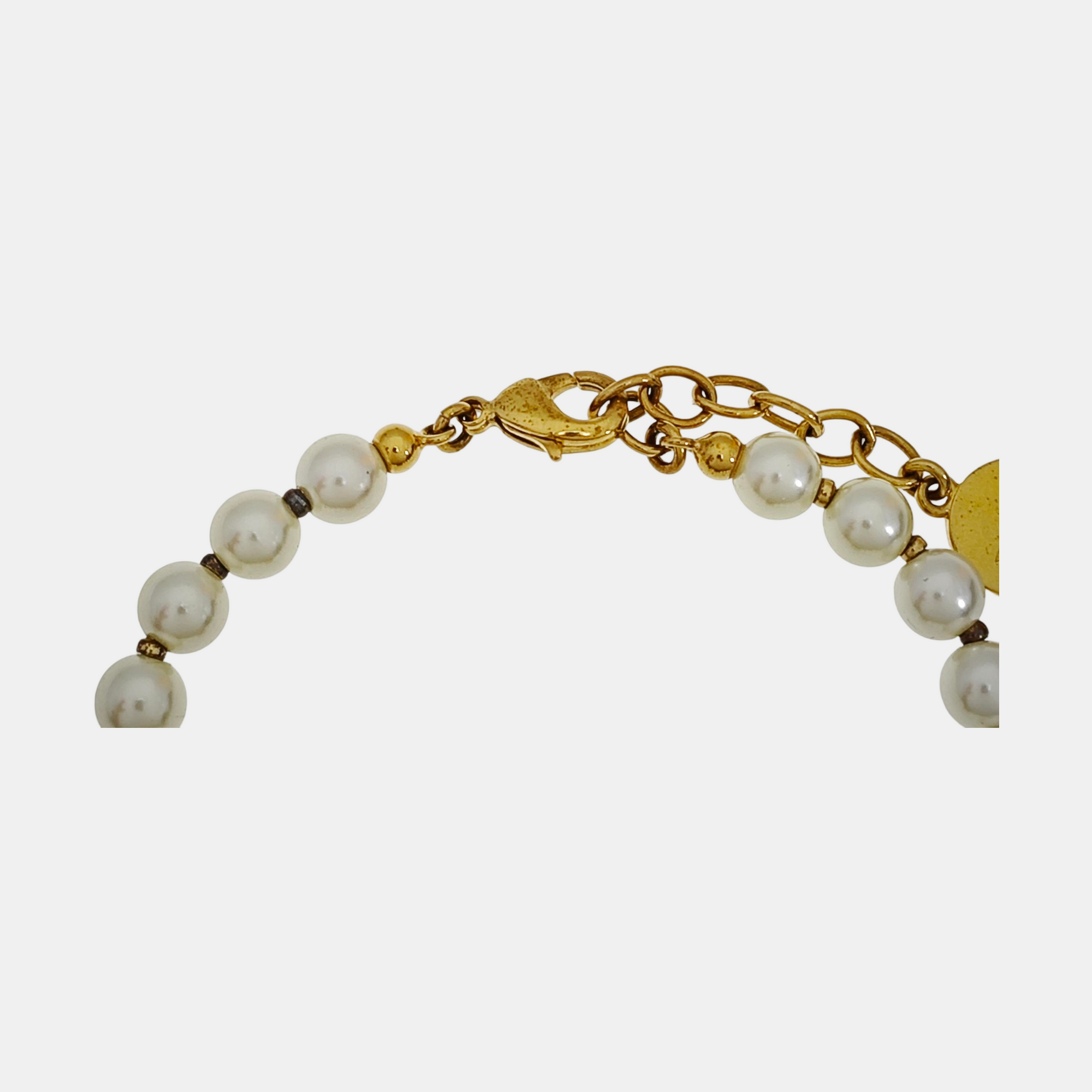 30 Montaigne Metal White Bracelet