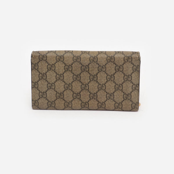 Monogram Coated Canvas Wallet Beige