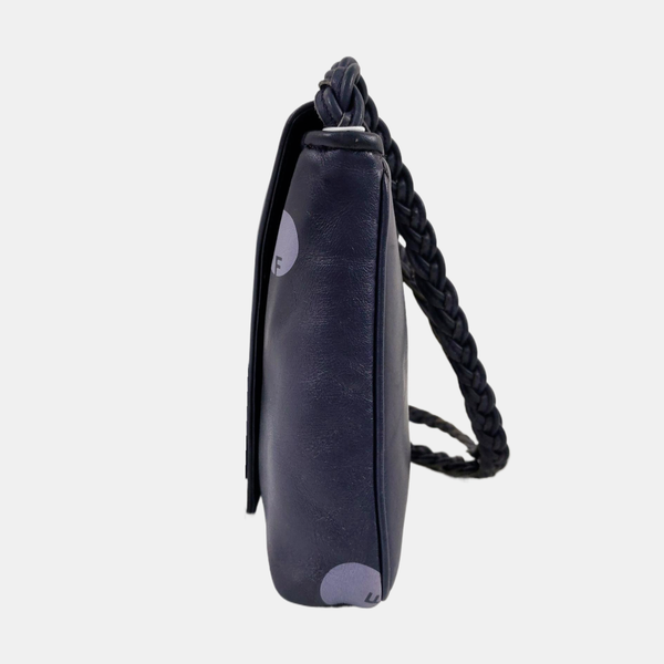 Calfskin Shoulder Bag Blue
