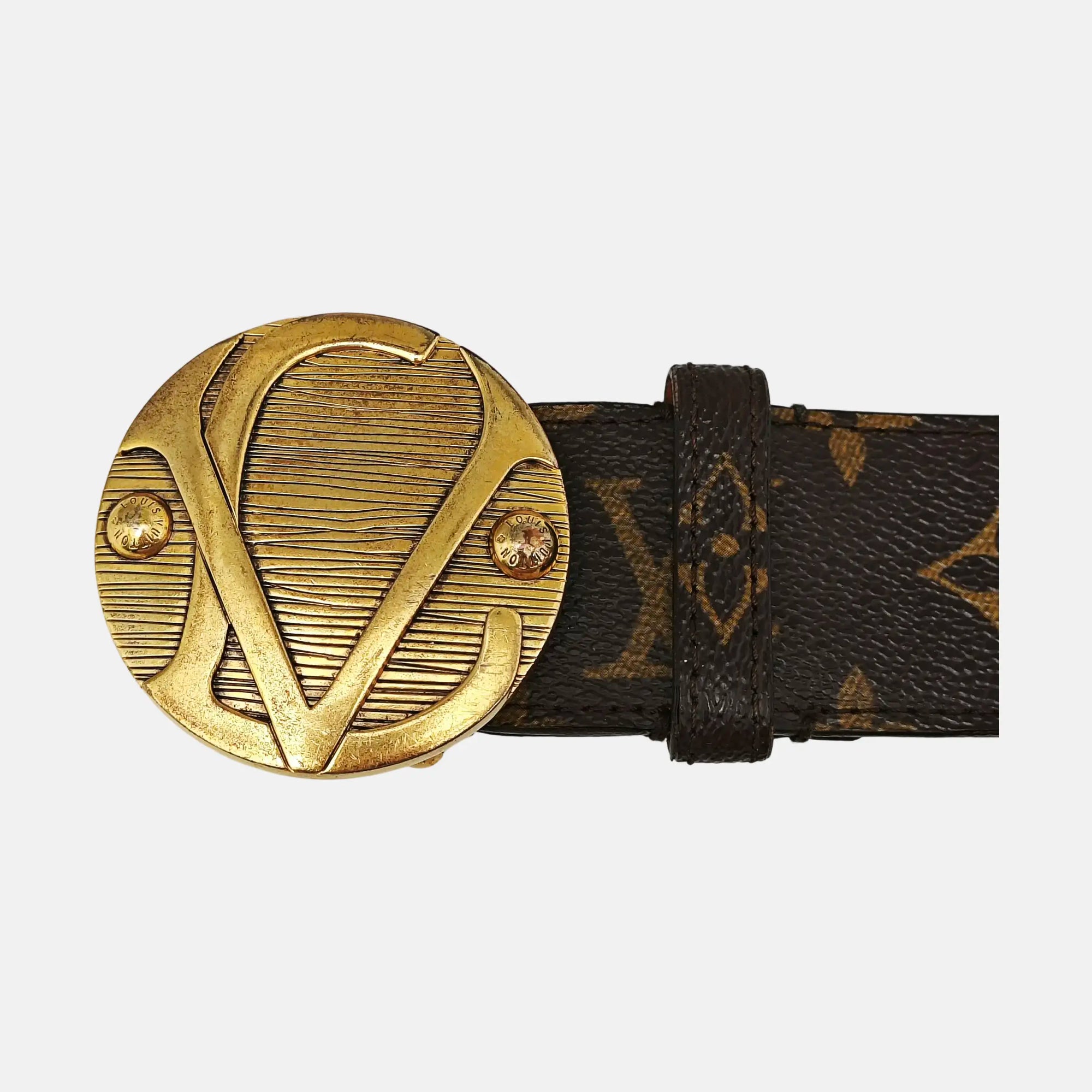 Coated Canvas Belt Brown