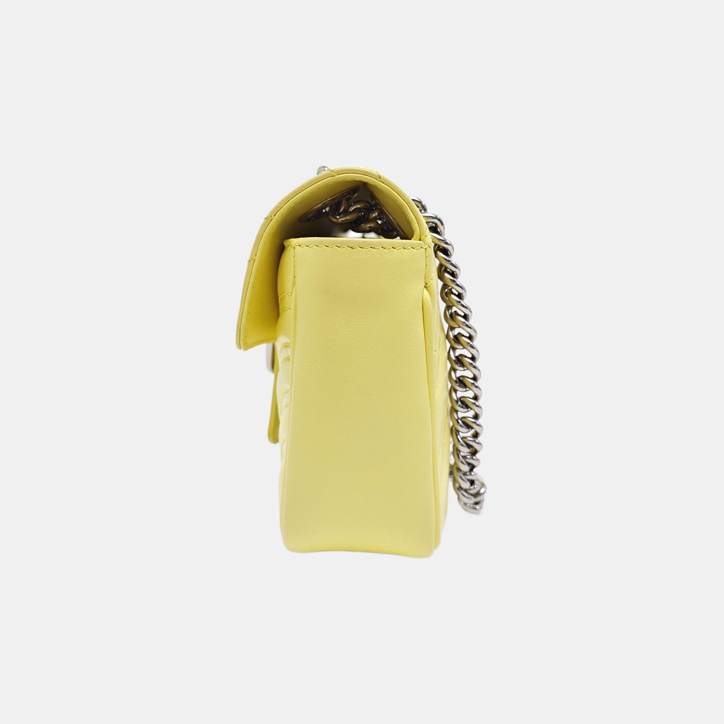 GG Marmont Small Quilted Calfskin Yellow