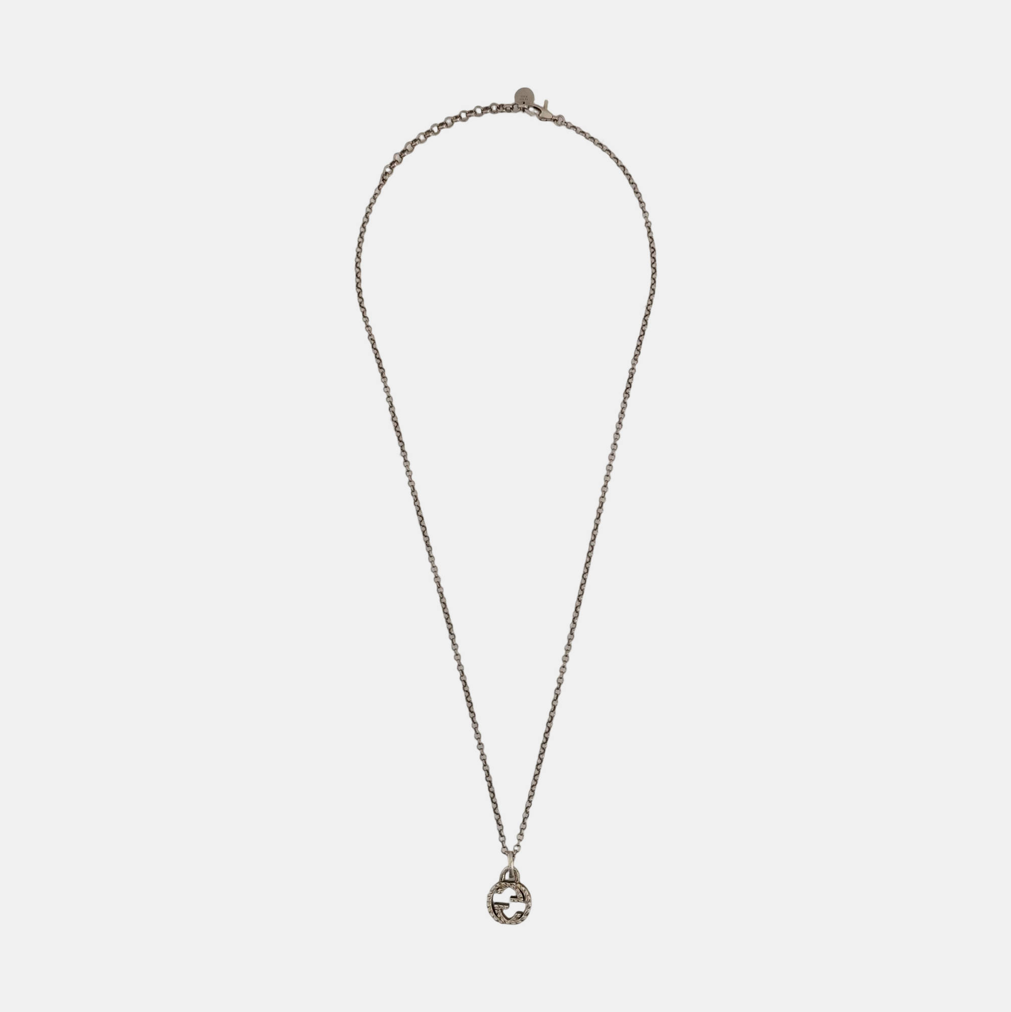 Interlocking G 925 Sterling Silver Necklace