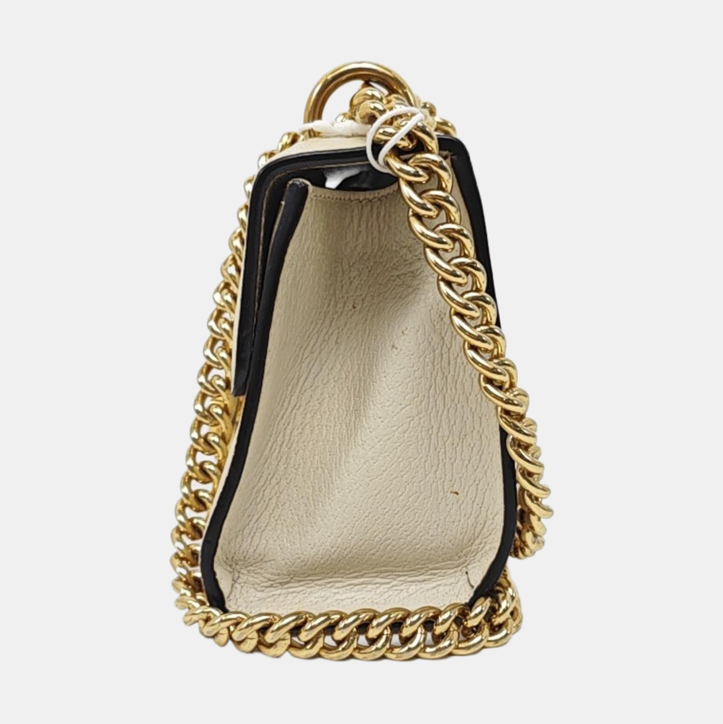 Authenticated pre-owned  Padlock Small Calfskin White - Shoulder Bag at Looply