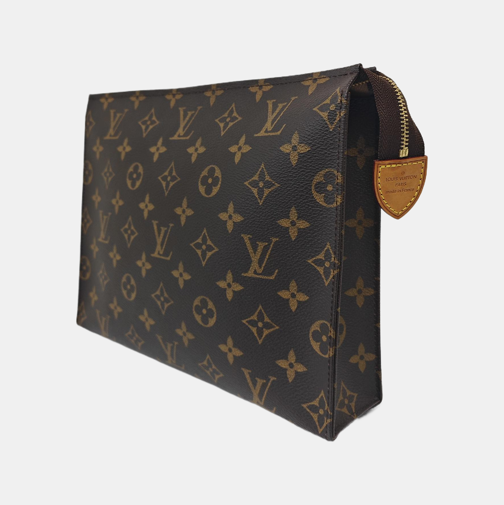 TOILET POCKET 26 Monogram Coated Canvas Brown