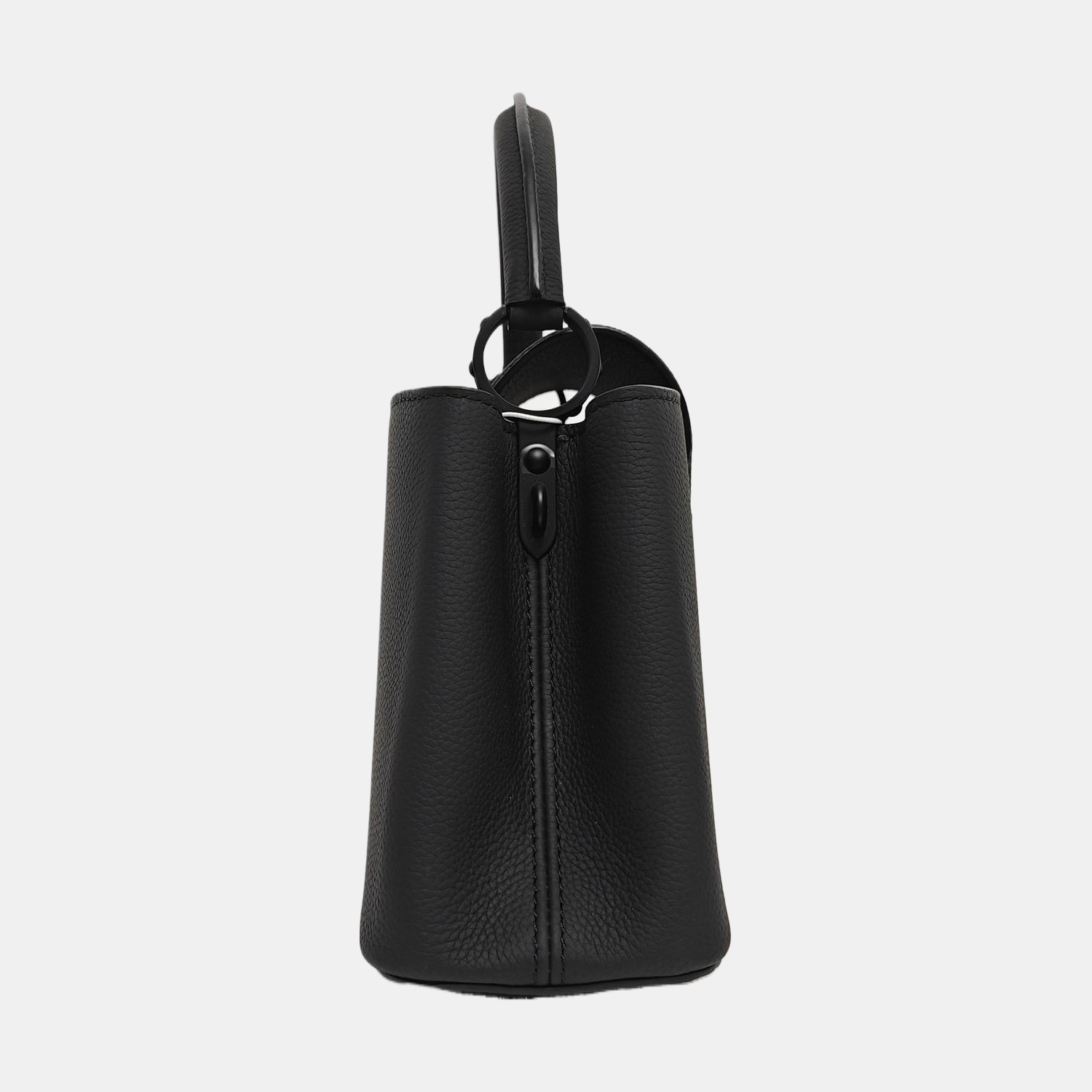 CAPUCINES MM Calfskin Black
