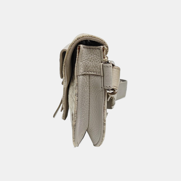 Saddle Medium Oblique Canvas Beige