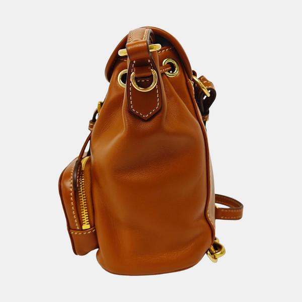 Calfskin Backpack Mini Brown