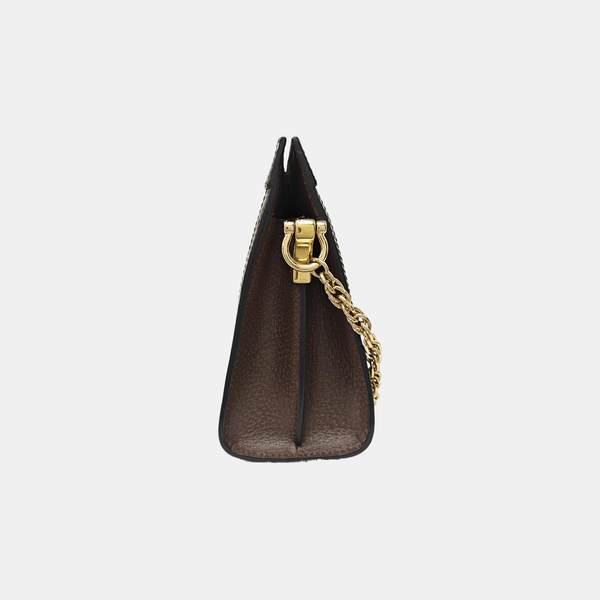 Ophidia Small Monogram Coated Canvas Beige