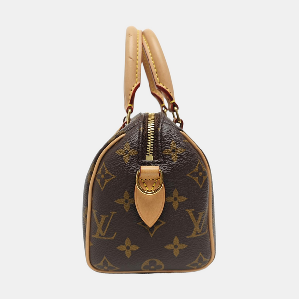 SPEEDY 20 Monogram Coated Canvas Brown
