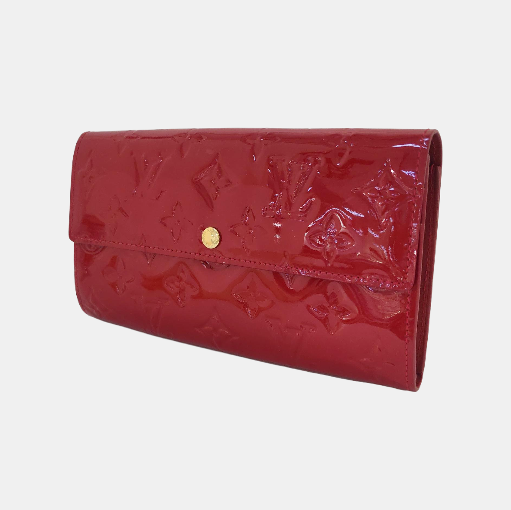 PORTE MONNAIE Patent Leather Red Wallet