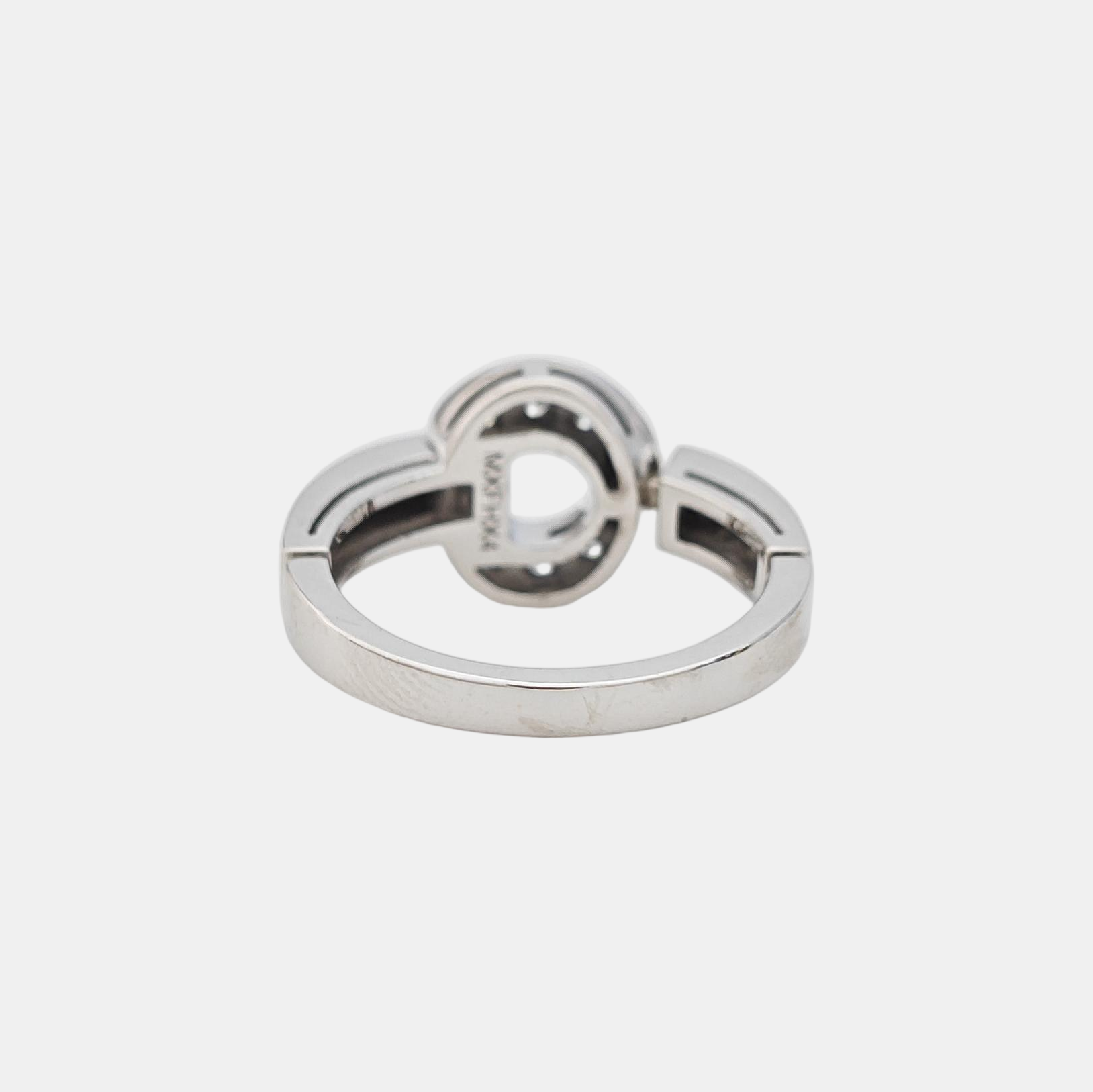 BVLGARI BVLGARI 18k White Gold Silver Ring EU 51